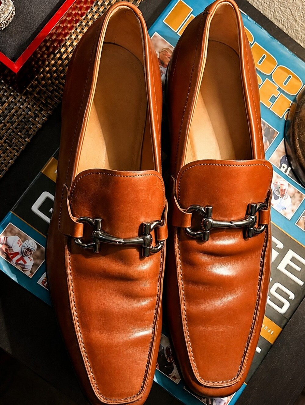 Salvatore Ferragamo Brown Leather Bit Loafers